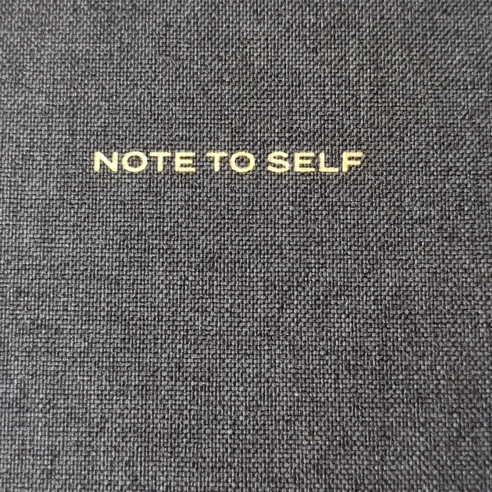 Gorgeous Black / Dark Gray Linen Wrapped Notebook Journal